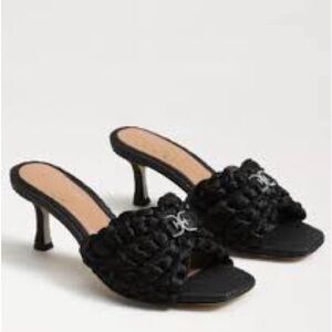 Sam Edelman Black Braided Heels